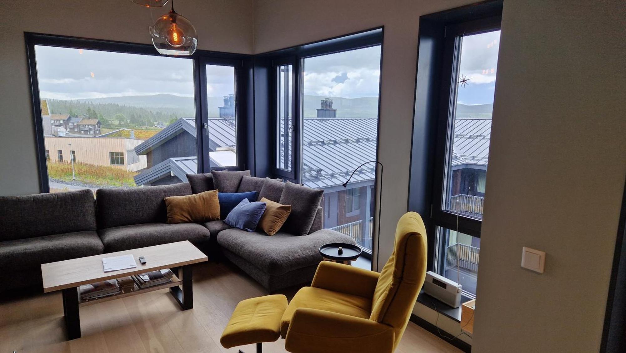 Beautiful Penthouse With Panoramic View At Sjusjoen Apartment Bagian luar foto